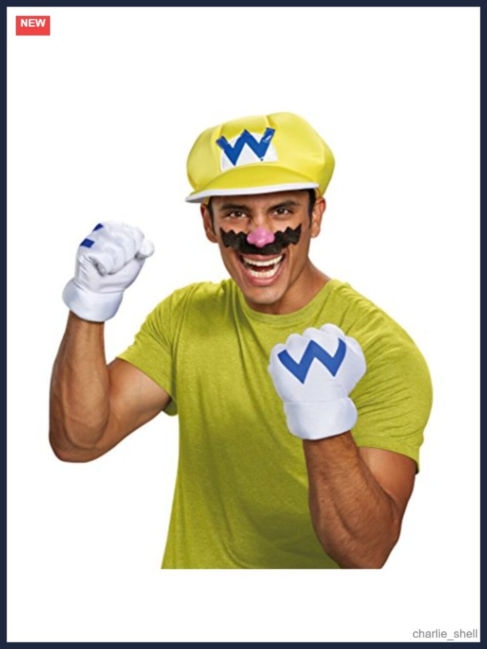 Super Mario Bros Wario Costume Kit Adult Official Nintendo